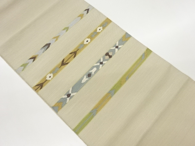 JAPANESE NAGOYA OBI / WOVEN GEOMETRIC